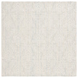 Safavieh Ebony 6'-0" x 6'-0" Rug in Light Blue / Ivory