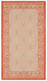 Safavieh Courtyard 2'-0" x 3'-7" Rug in Natural / Terra