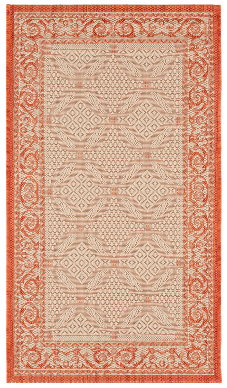 Safavieh Courtyard 2'-0" x 3'-7" Rug in Natural / Terra
