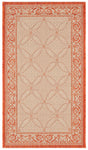 Safavieh Courtyard 2'-0" x 3'-7" Rug in Natural / Terra