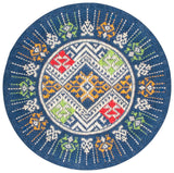 Safavieh Journey 6'-7" x 6'-7" Rug in Blue / Ivory