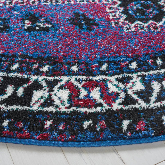 Safavieh Vintage Hamadan 6'-7" x 6'-7" Rug in Purple / Black