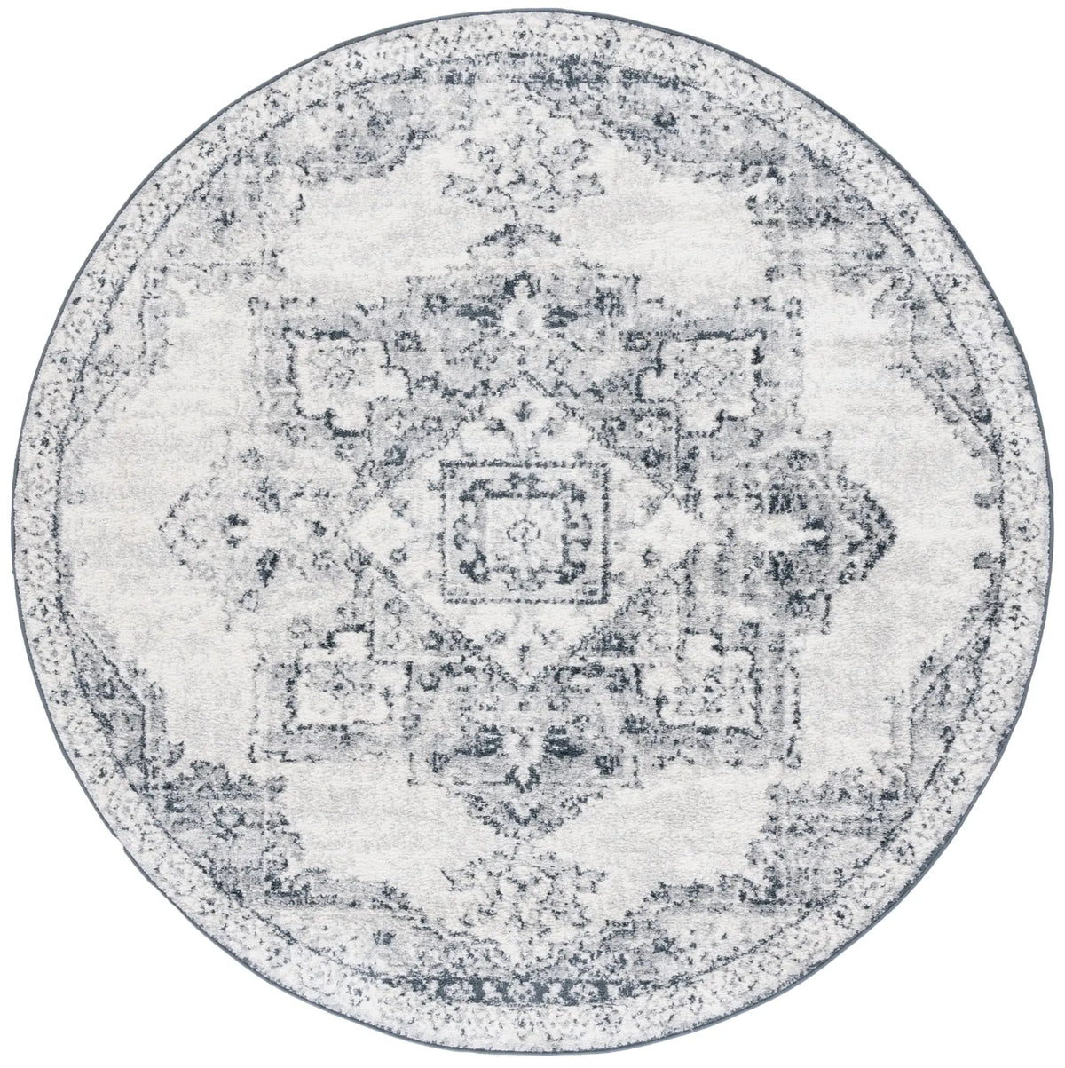 Safavieh Layla 6'-7" x 6'-7" Rug in Ivory Grey / Charcoal