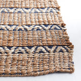 Safavieh Natural Fiber 4'-0" x 6'-0" Rug in Navy / Natural
