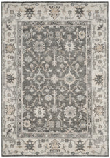 Safavieh Maharaja 4'-0" x 6'-0" Rug in Charcoal / Ivory
