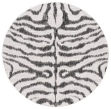 Safavieh Courtyard 6'-7" x 6'-7" Rug in Ivory / Black