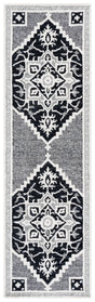 Safavieh Heritage 2'-3" x 8'-0" Rug in Black / Ivory