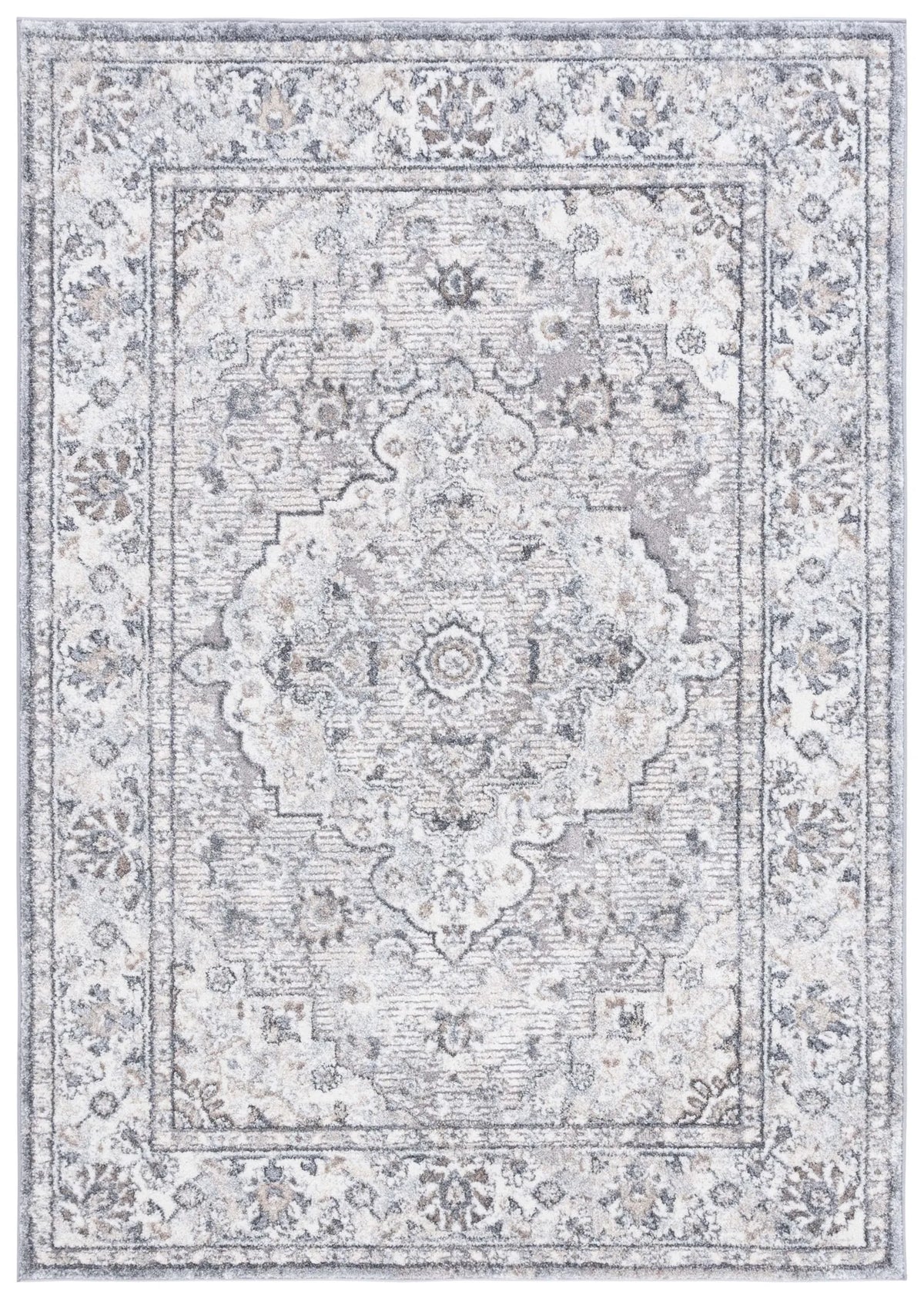 Safavieh Opal 4'-0" x 6'-0" Rug in Grey / Ivory
