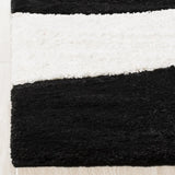 Safavieh Florida Shag 5'-3" x 7'-6" Rug in Black / Ivory