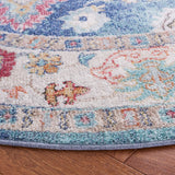 Safavieh Phoenix 500 6'-7" x 6'-7" Rug in Navy / Ivory