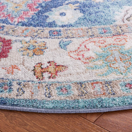 Safavieh Phoenix 500 6'-7" x 6'-7" Rug in Navy / Ivory