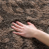 Safavieh Florida Shag 4'-0" x 6'-0" Rug in Smoke / Beige
