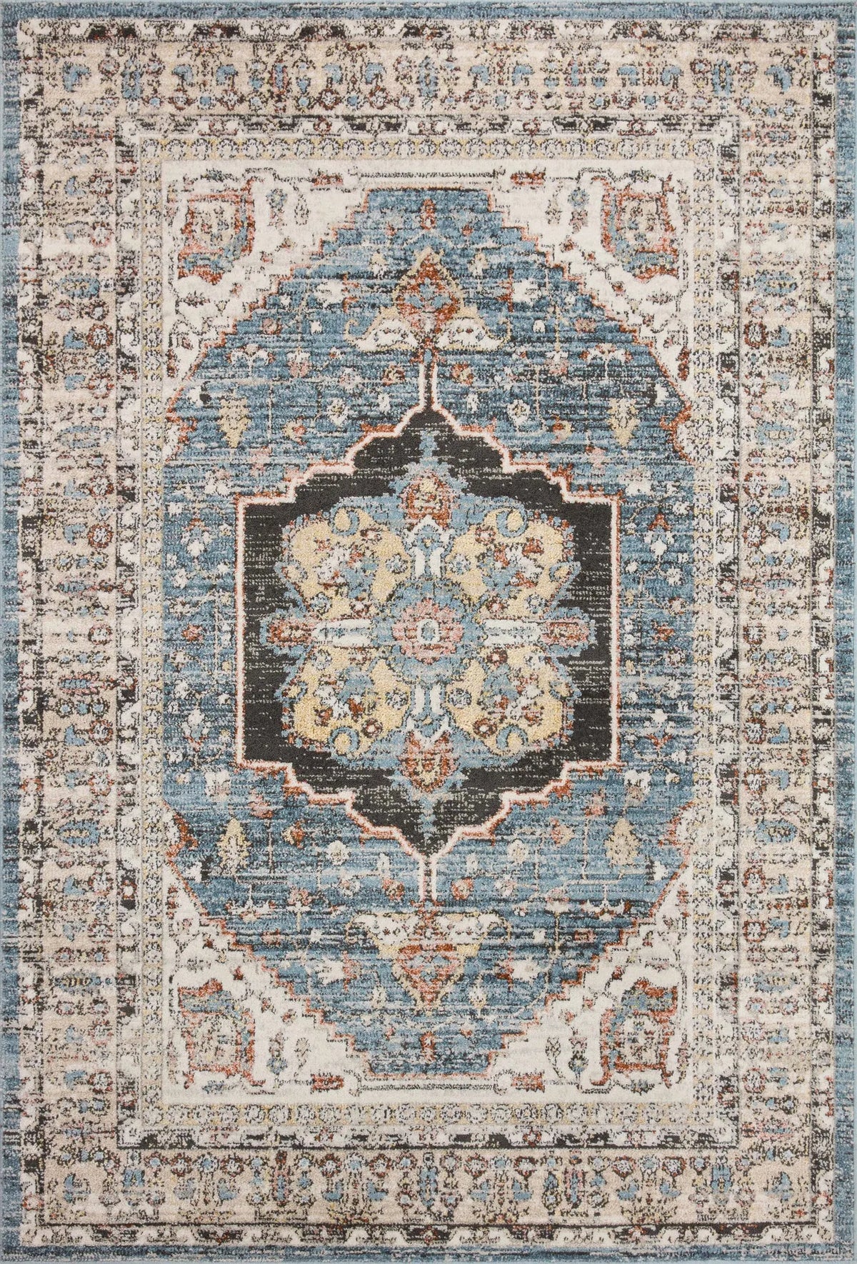 Loloi Odette Odt-06 Sky/Multi Rug - main flat