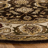 Safavieh Royalty 7'-0" x 7'-0" Rug in Chocolate / Beige