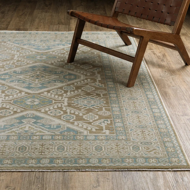 Oriental Weavers Sphinx Maeve MAE08 Blue Rugs - angle/detail