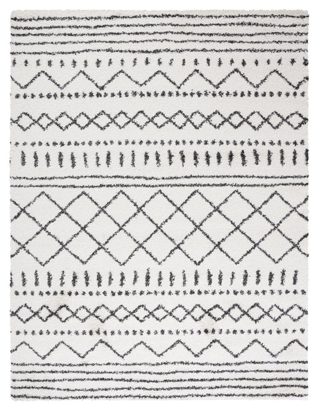 Safavieh Arizona Shag 10'-0" x 14'-0" Rug in Ivory / Black