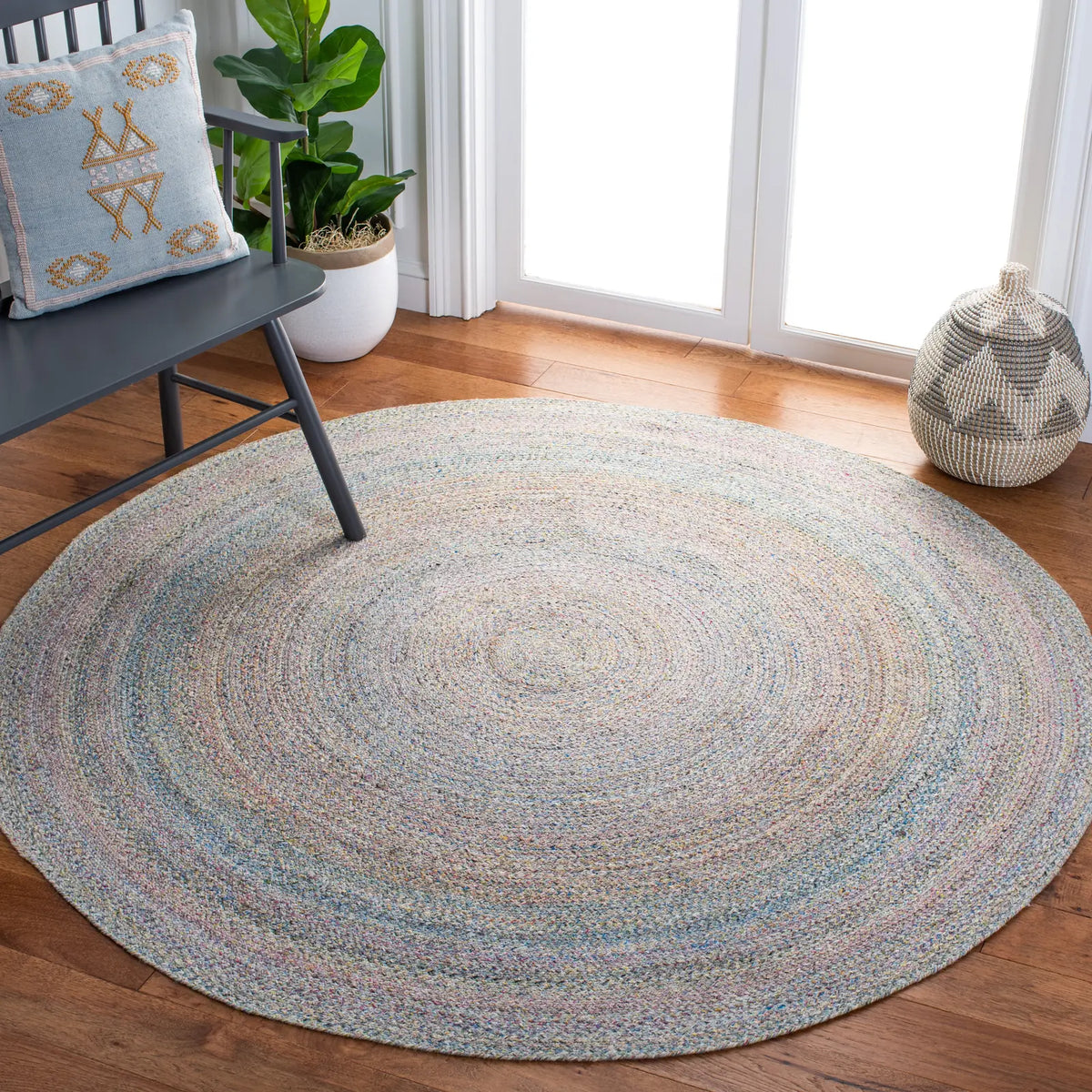 Safavieh Cape Cod 5'-0" x 5'-0" Rug in Blue / Green