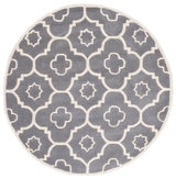 Safavieh Chatham 5'-0" x 5'-0" Rug in Dark Grey / Ivory