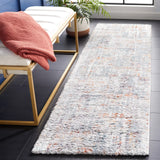Safavieh Berber Shag 2'-3" x 10'-0" Rug in Blue Rust / Ivory
