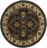 Safavieh Heritage 6'-0" x 6'-0" Rug in Black / Ivory