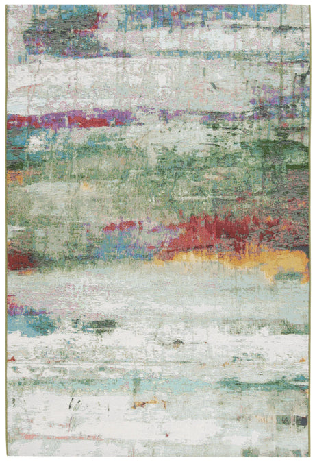 Safavieh Barbados 500 4'-0" x 6'-0" Rug in Green / Blue Purple