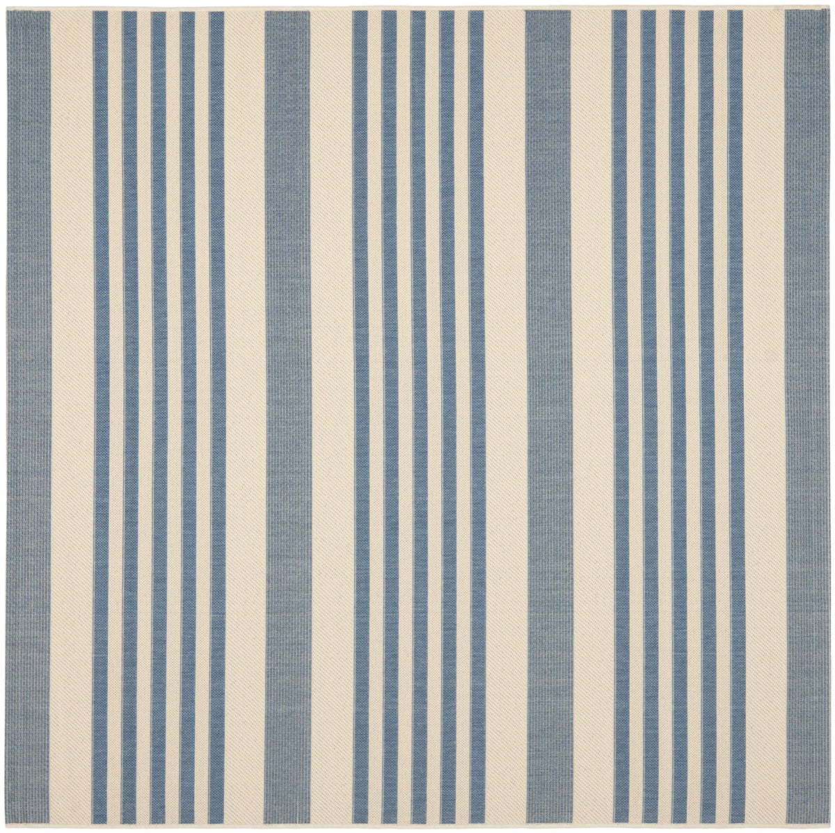 Safavieh Courtyard 6'-7" x 6'-7" Rug in Beige / Blue