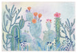 Safavieh Door And Kitchen Mat 2'-3" x 3'-9" Rug in Fuchsia / Turquoise