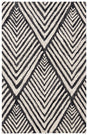 Safavieh Micro-Loop 2'-6" x 4'-0" Rug in Charcoal / Ivory