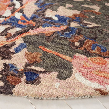 Safavieh Blossom 6'-0" x 6'-0" Rug in Pink / Ivory