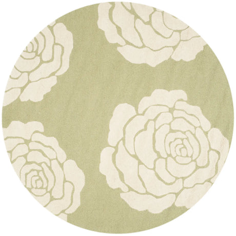 Safavieh Cambridge 6'-0" x 6'-0" Rug in Lime / Ivory