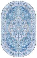 Safavieh Tucson 5'-0" x 8'-0" Rug in Light Blue / Blue
