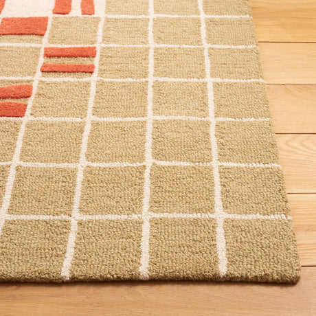 Safavieh Genre 4'-0" x 6'-0" Rug in Grey / Red