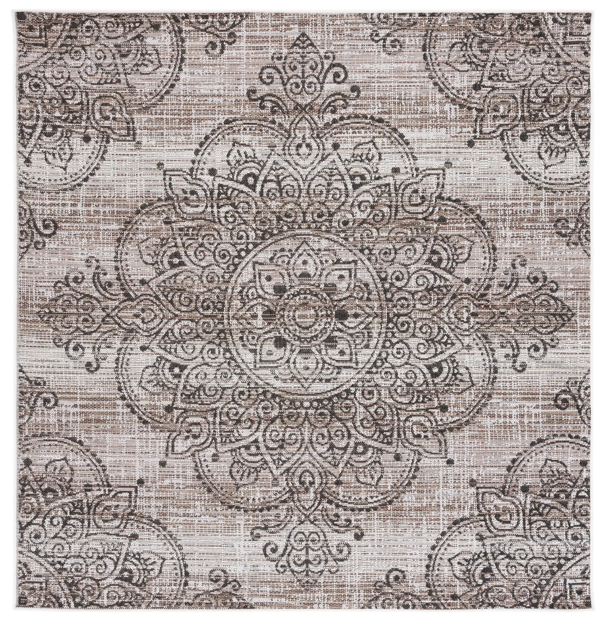 Safavieh Havana 6'-7" x 6'-7" Rug in Light Brown / Black
