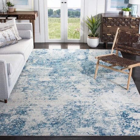 Safavieh Brentwood 10'-0" x 13'-0" Rug in Ivory / Navy