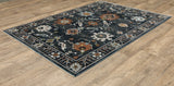 Oriental Weavers Sphinx KEIRA KEI08 Blue Traditional Rugs - angle detail
