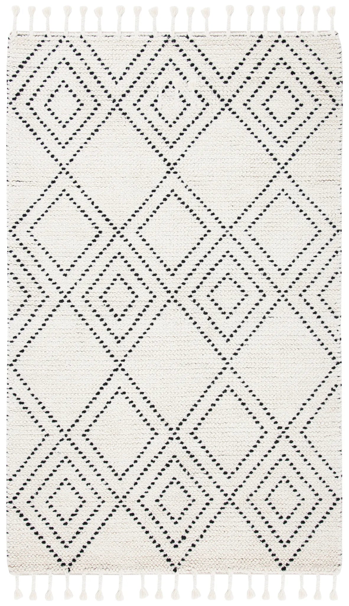 Safavieh Casablanca 4'-0" x 6'-0" Rug in Ivory / Black