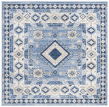 Safavieh Kazak 100 6'-7" x 6'-7" Rug in Blue / Creme