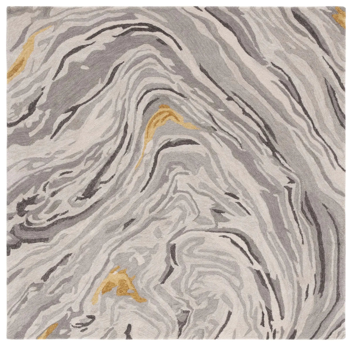 Safavieh Soho 6'-0" x 6'-0" Rug in Grey / Gold