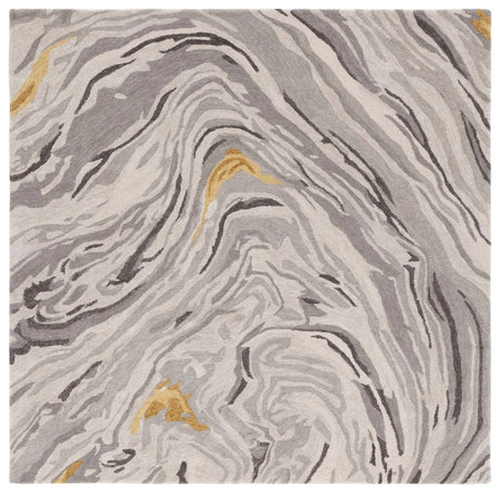 Safavieh Soho 6'-0" x 6'-0" Rug in Grey / Gold
