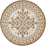 Safavieh Bellagio 5'-0" x 5'-0" Rug in Ivory / Dark Beig