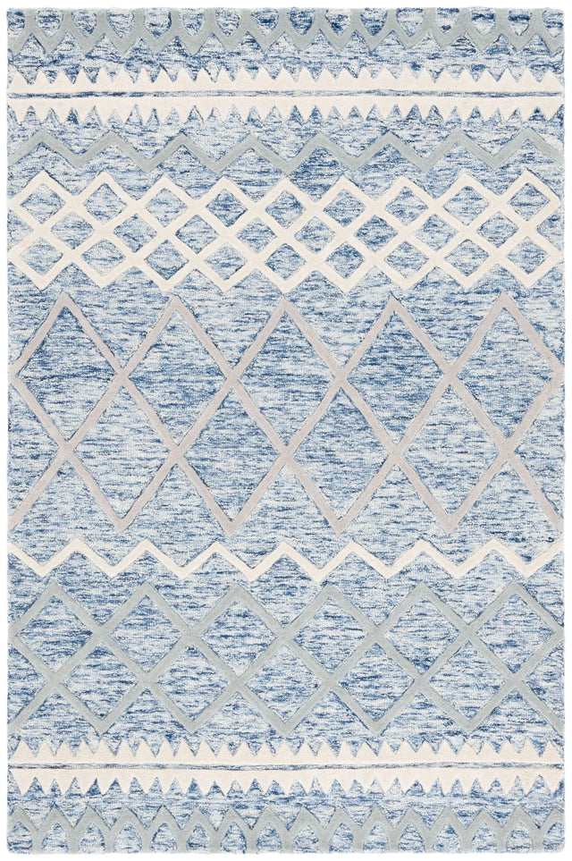 Safavieh Glamour 4'-0" x 6'-0" Rug in Blue / Ivory