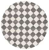Safavieh Ebony 6'-0" x 6'-0" Rug in Black / Ivory