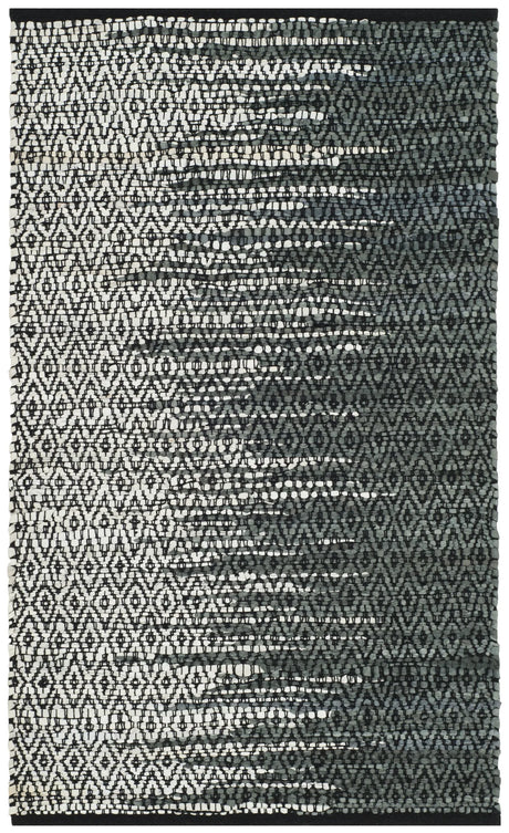 Safavieh Vintage Leather 2'-0" x 3'-0" Rug in Light Grey / Charcoal