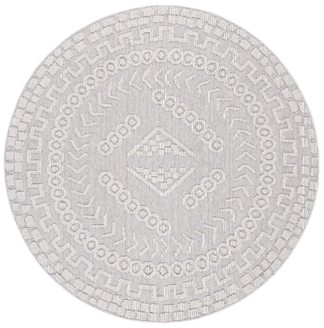 Safavieh Global 6'-7" x 6'-7" Rug in Grey / Ivory