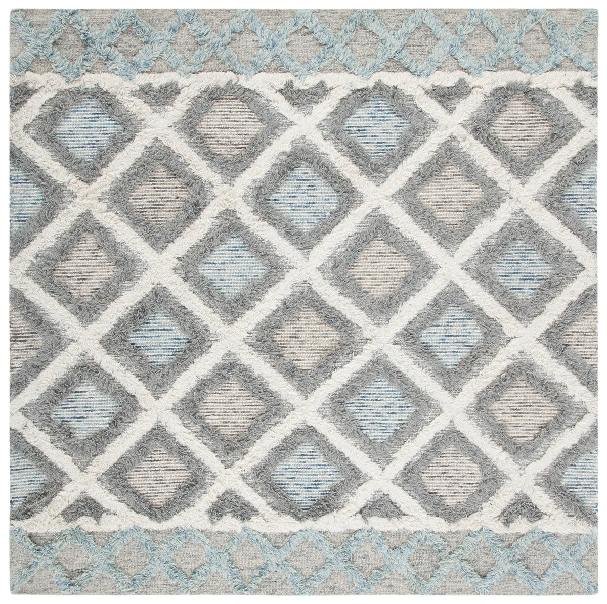 Safavieh Kenya 7'-0" x 7'-0" Rug in Ivory / Grey