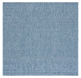Safavieh Courtyard 6'-7" x 6'-7" Rug in Aqua / Navy
