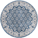 Safavieh Brentwood 5'-0" x 5'-0" Rug in Navy / Light Grey