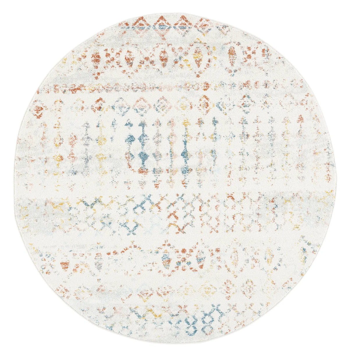 Safavieh Tulum 6'-7" x 6'-7" Rug in Ivory / Pink
