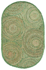 Safavieh Cape Cod 4'-0" x 6'-0" Rug in Green / Natural