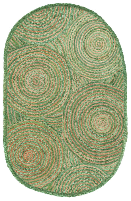Safavieh Cape Cod 4'-0" x 6'-0" Rug in Green / Natural